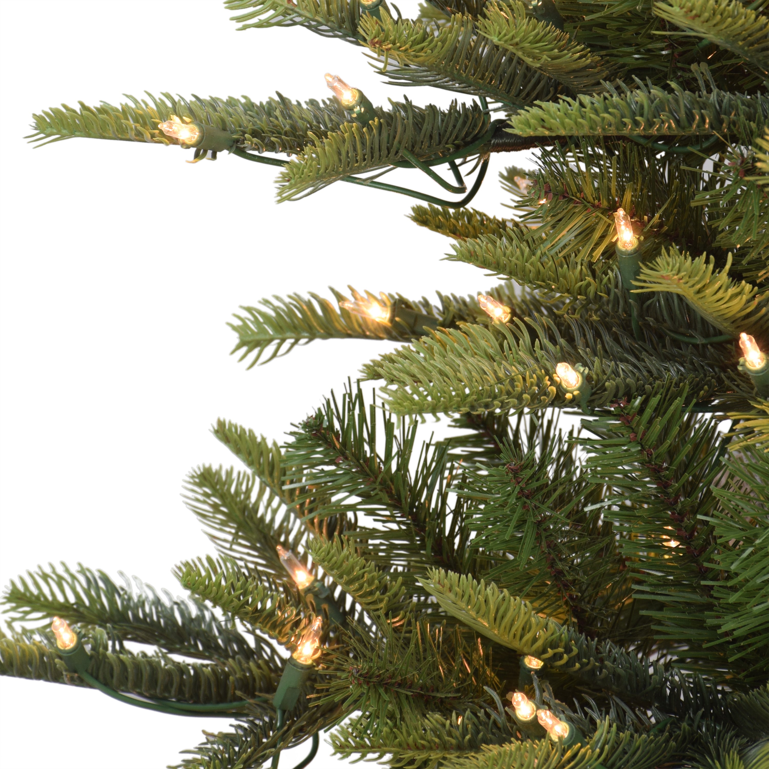 4.5ft Pre-Lit Slim Aspen Fir Christmas Tree